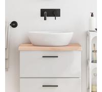 vidaXL Bathroom Countertop 60x40x(2-4) cm Untreated Solid Wood