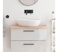 vidaXL Bathroom Countertop 80x60x2 cm Untreated Solid Wood