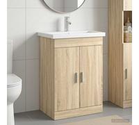 vidaXL Bathroom Furniture Set Sonoma Oak 61 x 40 x 84.5 cm