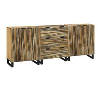 vidaXL Bathroom Furniture Set with Drawer 3 pcs Brown Engineered Wood