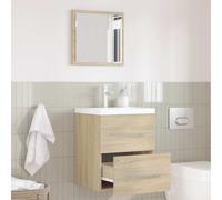 vidaXL Bathroom Furniture Set with Drawer Brown 41 x 38.5 x 48 cm