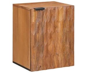 vidaXL Bathroom Hanging Cabinet Brown 38 x 33 x 48 cm Solid Mango Wood