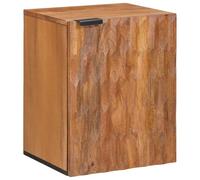 vidaXL Bathroom Hanging Cabinet Brown 38 x 33 x 48 cm Solid Mango Wood, Elegant Bathroom Storage, Rectangular Wall-Mounted Cabinet, Modern Furniture, Durable Compact Unit for Organizing Essentials