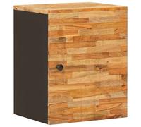 vidaXL Bathroom Hanging Cabinet with Storage Beige 38 x 33 x 48 cm, Elegant Rect