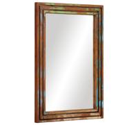 vidaXL Bathroom Mirror 50x70 cm Solid Wood Acacia and Glass