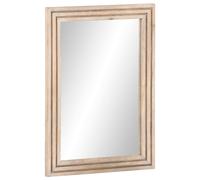 vidaXL Bathroom Mirror 50x70 cm Solid Wood Mango and Glass