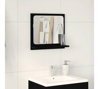 vidaXL Bathroom Mirror Black Oak 40x10.5x37 cm Engineered Wood