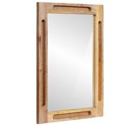 vidaXL Bathroom Mirror Brown 50 x 2.5 x 70 cm Solid Mango Wood, Mango Wood Bathr