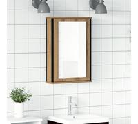 vidaXL Bathroom Mirror Cabinet Artisan Oak 42x12x60 cm Engineered Wood