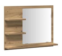 (artisan oak) vidaXL Bathroom Mirror Cosmetic Mirror Washroom Makeup Mirror Engineered Wood
