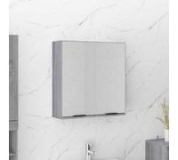 (Grey sonoma) vidaXL Bathroom Mirror Cabinet Vanity Unit Wall Cabinet Storage Wall Cupboard