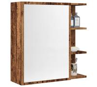vidaXL Bathroom Mirror Cabinet Old Wood 62.5x20.5x64 cm Engineered Wood