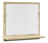 vidaXL Bathroom Mirror Cabinet Wall Mounted Cabinet Sonoma Oak Engineered Wood