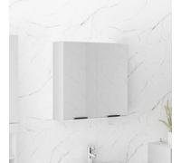 Vidaxl Bathroom Mirror Cabinet White 64X20X67 Cm