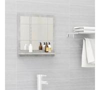 Vidaxl Bathroom Mirror Concrete Grey 40X10.5X37 Cm Engineered Wood Mirrors