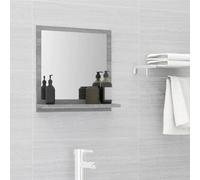Vidaxl Bathroom Mirror Grey Sonoma 40X10.5X37 Cm Engineered Wood