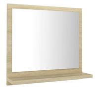 vidaXL Bathroom Mirror Sonoma Oak Engineered Wood Washroom Mirror Furniture
