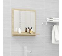 vidaXL Bathroom Mirror Sonoma Oak 40x10.5x37 cm Engineered Wood