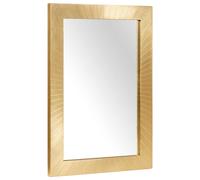 vidaXL Bathroom Mirror Wall-mounted Black and Gold 50 x 2.5 x 70 cm
