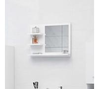 vidaXL Bathroom Mirror White 60x10.5x45 cm Engineered Wood
