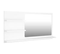 Vidaxl Bathroom Mirror White 90X10.5X45 Cm Engineered Wood
