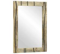 vidaXL Bathroom Mirror with Mirror Brown 70 x 50 x 2.5 cm