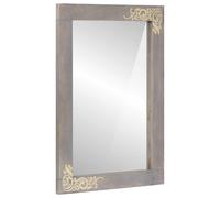 vidaXL Bathroom Mirror with Mirror Grey 70 x 50 x 2.5 cm