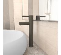 Vidaxl Bathroom Mixer Tap Grey 12X30 Cm, Grey