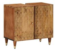 vidaXL Bathroom Sink Cabinet 62x33x58 cm Solid Wood Mango