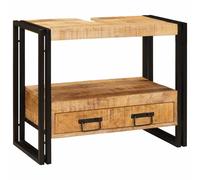 vidaXL Bathroom Sink Cabinet 71 x 33 x 58 cm Solid Mango wood and Iron