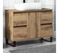 vidaXL Bathroom Sink Cabinet Artisan Oak 80x33x60 cm Engineered Wood