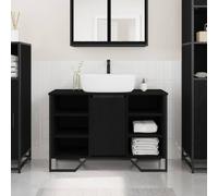 vidaXL Bathroom Sink Cabinet Black Oak 91 x 35 x 60 cm Engineered wood