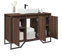 vidaXL Bathroom Sink Cabinet Brown Oak 91x35x60 cm Engineered Wood