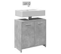 vidaXL Bathroom Sink Cabinet Concrete Grey 60x33x60 cm Engineered Wood