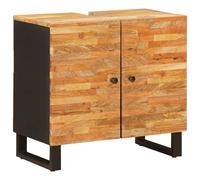 vidaXL Bathroom Sink Cabinet Natural 62 x 33 x 58 cm Solid Mango Wood
