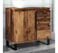 vidaXL Bathroom Sink Cabinet Old Wood 65x33x60 cm Engineered Wood
