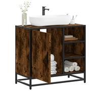 (smoked oak) vidaXL Bathroom Sink Cabinet Sink Storage Cupboard Sideboard Engineered Wood