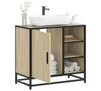 (sonoma oak) vidaXL Bathroom Sink Cabinet Sink Storage Cupboard Sideboard Engineered Wood