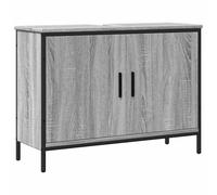 vidaXL Bathroom Sink Cabinet Storage Vanity Unit Grey Sonoma Engineered Wood