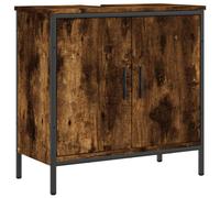vidaXL Bathroom Sink Cabinet Storage Vanity Unit Smoked Oak Engineered Wood