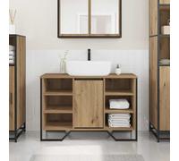 vidaXL Bathroom Sink Cabinet with Shelf Artisan Oak 91 x 35 x 60 cm