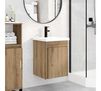 vidaXL Bathroom Vanity Unit with Tap Artisan Oak 42 x 40 x 74.5 cm