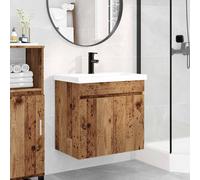 vidaXL Bathroom Vanity Unit with Tap Old Wood 61 x 40 x 74.5 cm
