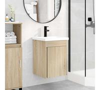 vidaXL Bathroom Vanity Unit with Tap Sonoma Oak 42 x 40 x 74.5 cm