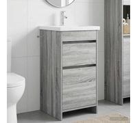 vidaXL Bathroom Vanity with Sink Grey Sonoma 42 x 40 x 84.5 cm