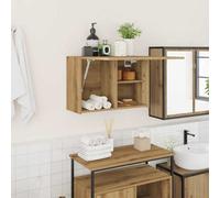 Vidaxl Bathroom Wall Cabinet Artisan Oak 60X25X40 Cm Engineered Wood