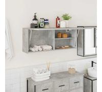(concrete grey, 100 x 25 x 40 cm) vidaXL Bathroom Wall Cabinet Hanging Wall Storage Cupboard Engineered Wood