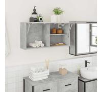 vidaXL Bathroom Wall Cabinet Concrete Grey 80x25x40 cm Engineered Wood