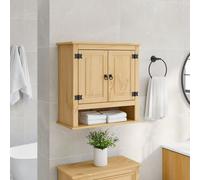 vidaXL Bathroom Wall Cabinet Corona 70x33x71.5 cm Solid Wood Pine