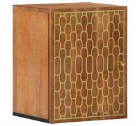 vidaXL Bathroom Wall Cabinet Hanging Wall Storage Cupboard Solid Wood Mango